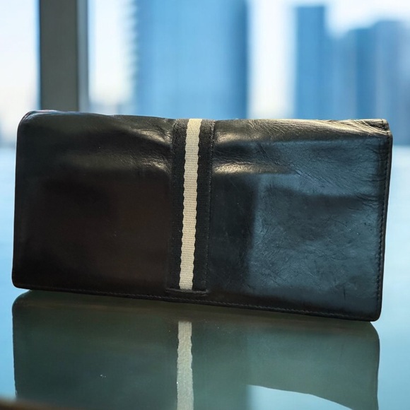 BALLY | Black Calfskin Ribbon Continental Wallet - Picture 3 of 16